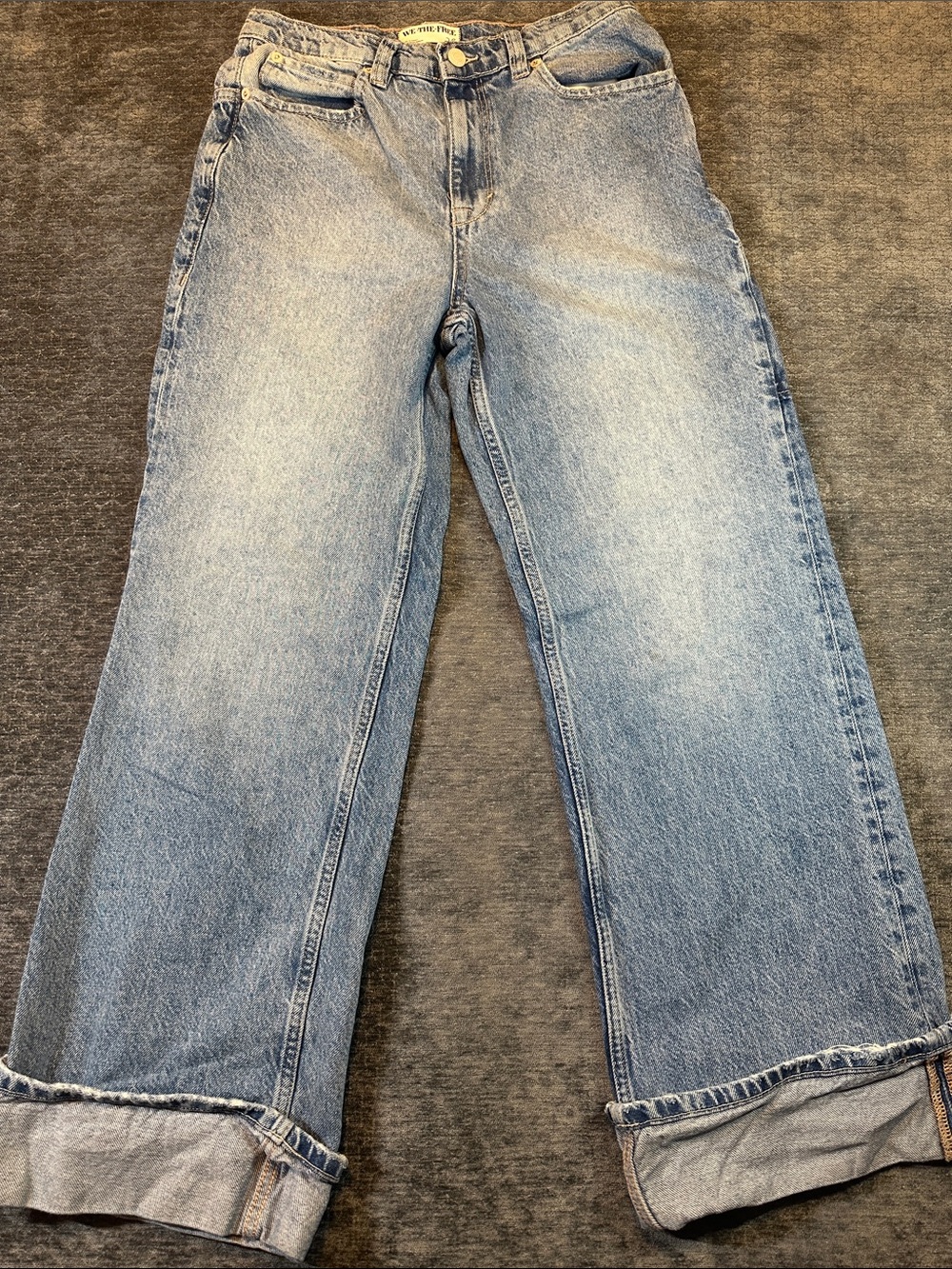 We The Free Women's Light Blue Wide-Leg High-Rise Jeans